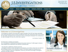 Tablet Screenshot of jsinvestigations.com